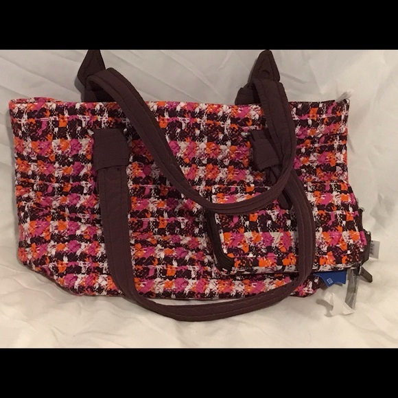 Vera Bradley set. NWT Houndstooth Hadley Tweed and All in one Crossbody. - Picture 3 of 4